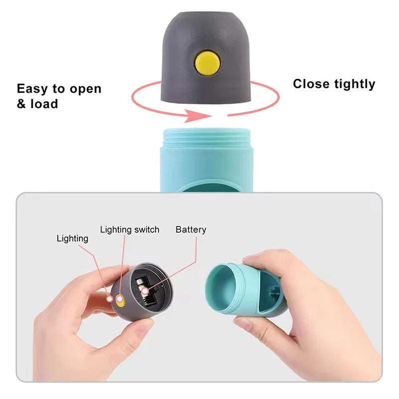 מחזיק שקיות קקי עם פנס